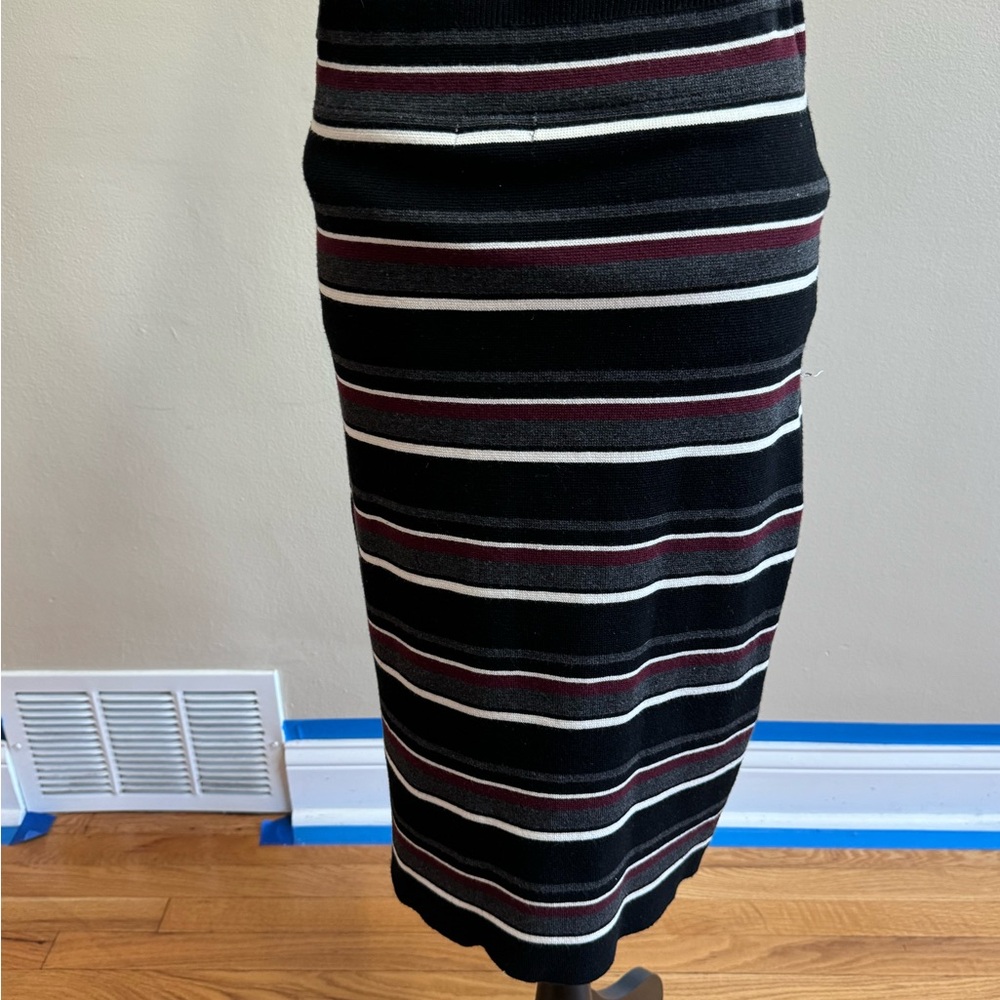 Max Studio Striped Sweater Skirt
